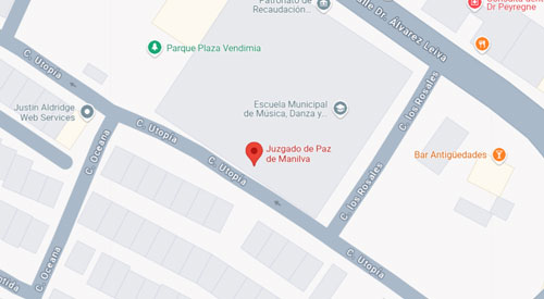 ubicación Registro Civil-Juzgado de paz de Manilva, Málaga